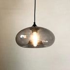 Creative Colored Glass Oval 1-light Pendant Light Lumendat