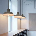 Industrial Minimalist Grey Shade 1-light Cement Pendant Light Lumendat