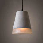 Industrial Minimalist Grey Shade 1-light Cement Pendant Light Lumendat
