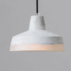Industrial Minimalist Grey Shade 1-light Cement Pendant Light Lumendat
