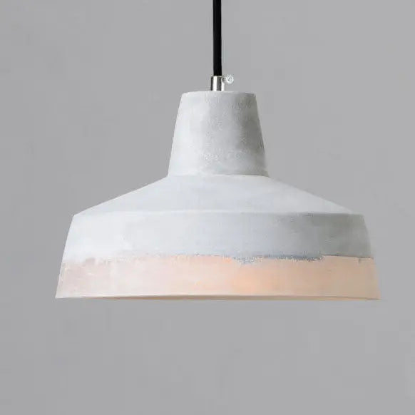 Industrial Minimalist Grey Shade 1-light Cement Pendant Light Lumendat