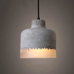 Industrial Minimalist Grey Shade 1-light Cement Pendant Light Lumendat