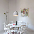 Industrial Minimalist Grey Shade 1-light Cement Pendant Light Lumendat
