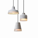 Industrial Minimalist Grey Shade 1-light Cement Pendant Light Lumendat