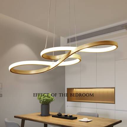 Modern Double-sided Twist 1-light LED Chandeliers