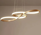 Modern Double-sided Twist 1-light LED Chandeliers Lumendat