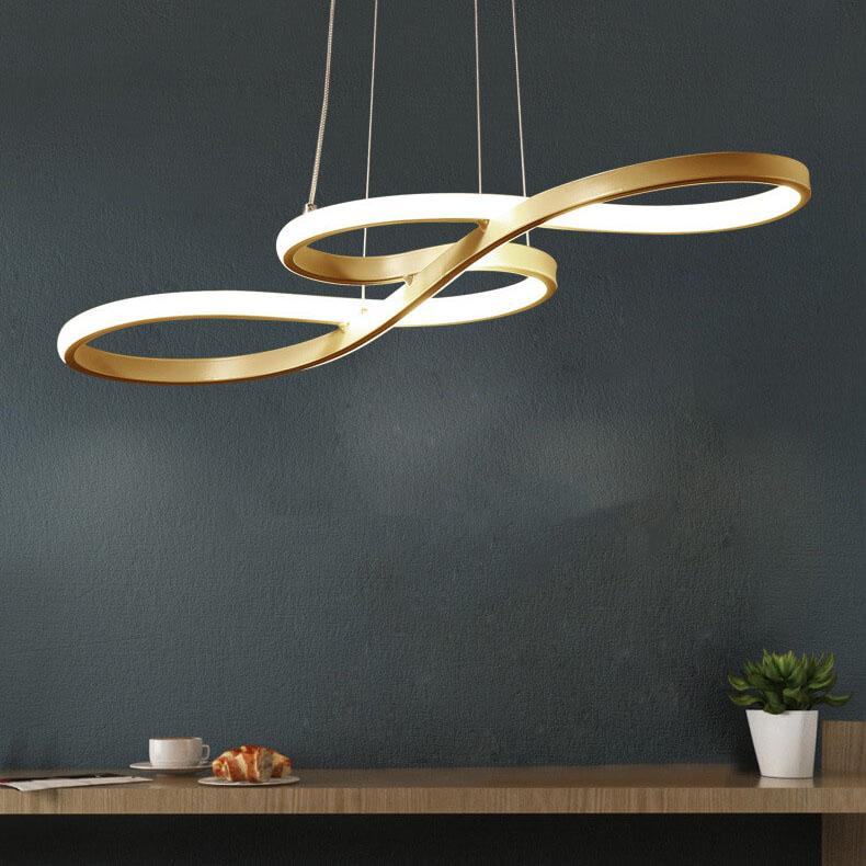 Modern Double-sided Twist 1-light LED Chandeliers