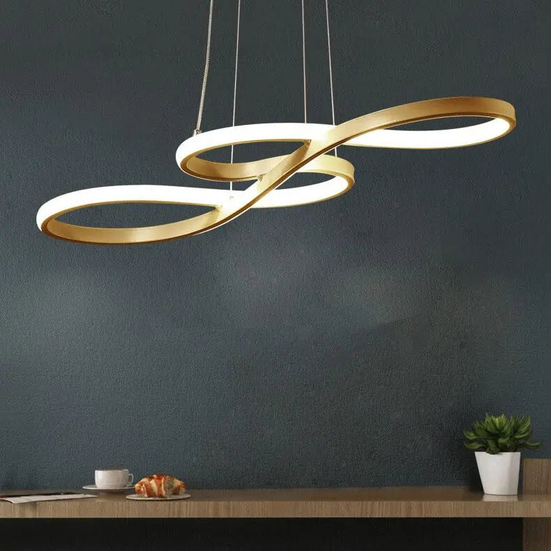 Modern Double-sided Twist 1-light LED Chandeliers Lumendat