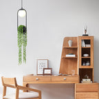 Glass Ball 1-light Plant Hanging Pendant Light BulbSquare