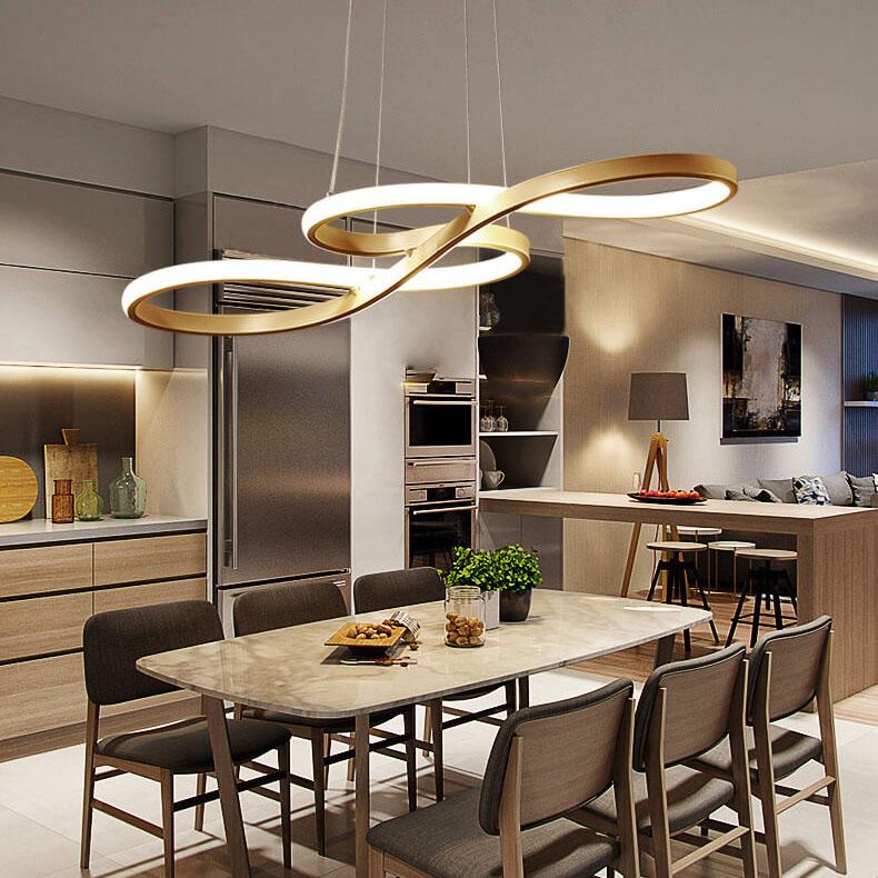 Modern Double-sided Twist 1-light LED Chandeliers