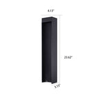 Simple Square Lawn Light Aluminum LED Outdoor Garden Path Lamp Lumendat