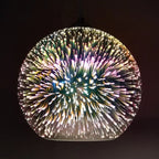 Modern Creative 3d Colorful Fireworks Glass 1-light Dome Pendant Light Lumendat