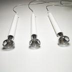 Minimalist Clear Glass Cone Shade 1/3 Light Pendant Light BulbSquare