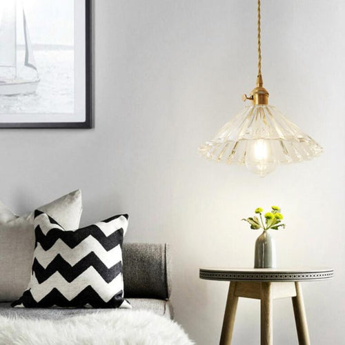 Textured Glass 1-light Single Dome Pendant Light