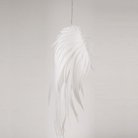 Modern Pvc Angel Wings Feather LED Pendant Light