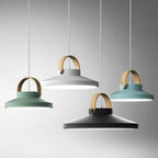 Nordic Macaron Ring Dome 1-light LED Pendant Light BulbSquare