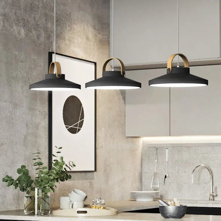 Nordic Macaron Ring Dome 1-light LED Pendant Light BulbSquare