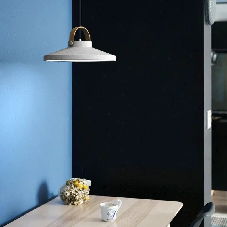 Nordic Macaron Ring Dome 1-light LED Pendant Light BulbSquare