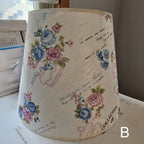 Modern Simple Floral Fabric Iron Vase Base 1-Light Table Lamp Lumendat