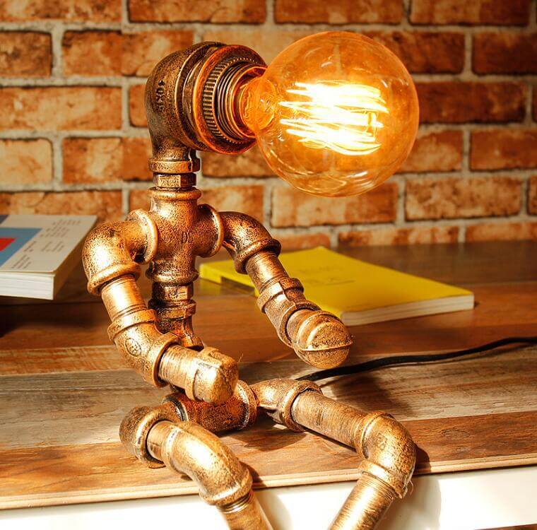 Retro Industrial 1-Light Robot Table Lamps Lumendat