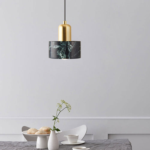 Modern Light Luxury Marble Metal 1-light Pendant Light