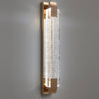 European Light Luxury Rectangular Bubble Crystal LED Wall Sconce Lamp