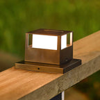 Outdoor Solar Pillar Head Light Square Pillar Head Light Garden Light Lumendat