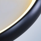 Modern Minimalist Round Aluminum Acrylic LED Flush Mount Ceiling Light Lumendat