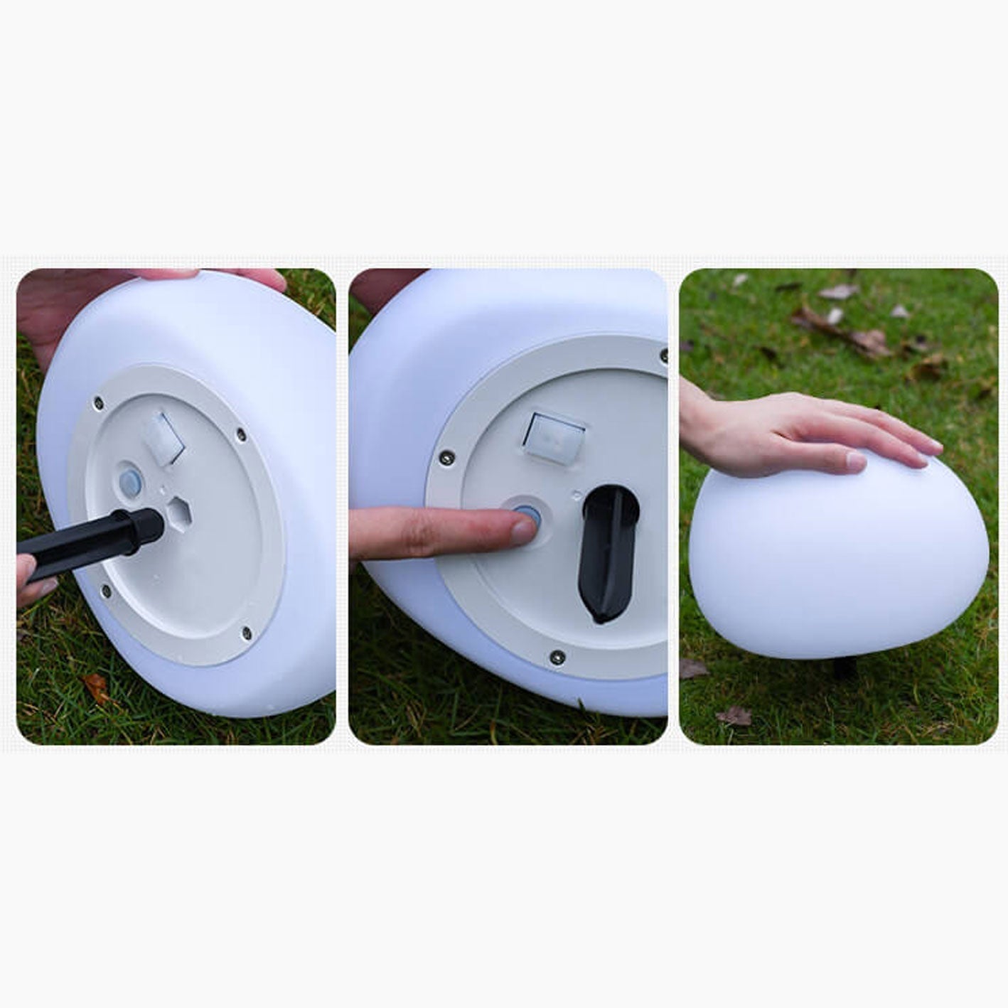 Solar Waterproof PE Spherical LED Outdoor Decorative Lawn Light Lumendat