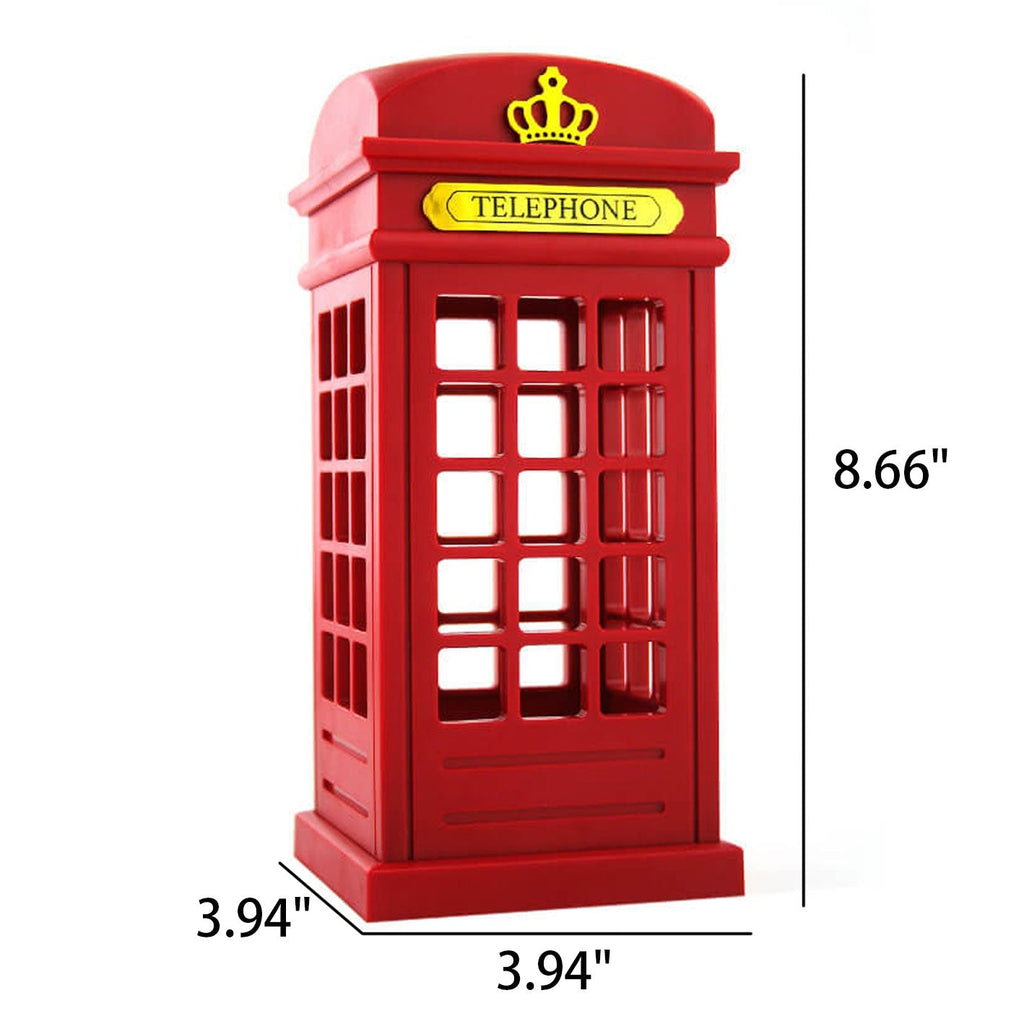 Retro Touch Creative British Phone Booth Design LED Night Light Table Lamp Lumendat