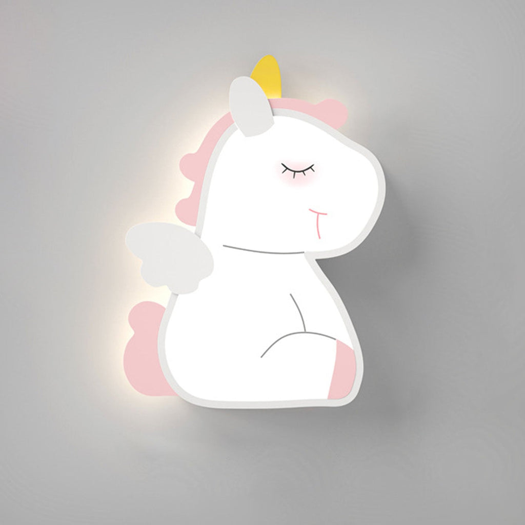 Lumendat Creative Cartoon Rabbit Unicorn Kids LED Wall Sconce Lamp Lumendat
