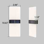 Courtyard Waterproof Acrylic LED Solar Wall Sconce Lamp Outdoor Light Lumendat
