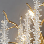 Modern Light Luxury Tree Branch Crystal 3-Light Wall Sconce Lamp Lumendat