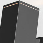 Modern Minimalist Square Column LED Luminous Outdoor Waterproof Wall Sconce Lamp Lumendat
