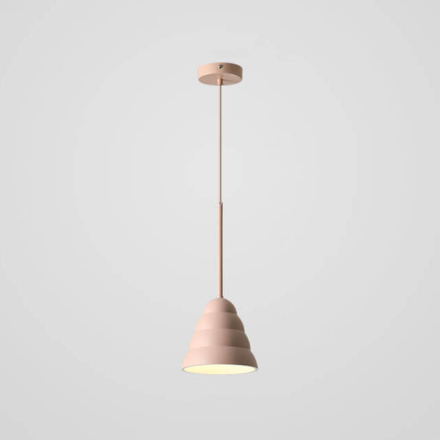 Modern Minimalist Macaron Geometric Metal 1-light Pendant Light BulbSquare