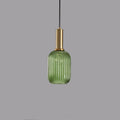 Minimalist Striped Glass Lantern 1-light Pendant Light Lumendat