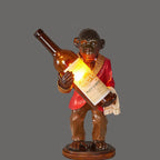 Retro Creative Monkey Resin Wine Bottle 1-Light Decoration Table Lamp Lumendat