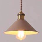 Nordic Macaron Bell Shade Metal 1-light Pendant Light BulbSquare