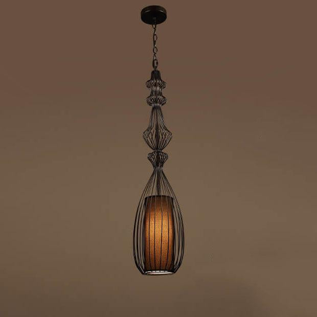Industrial Retro Metal Birdcage 1-light Lantern Pendant Light BulbSquare