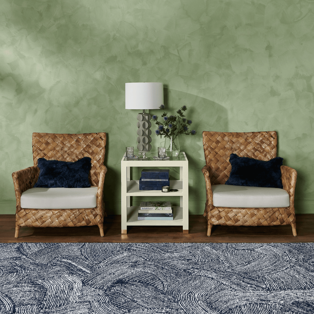 Contemporary Nordic Artisan Indonesian Natural Rattan Weaving Lounge Chair - Armchair With Thick Handwoven Texture For Living Room Lumendat