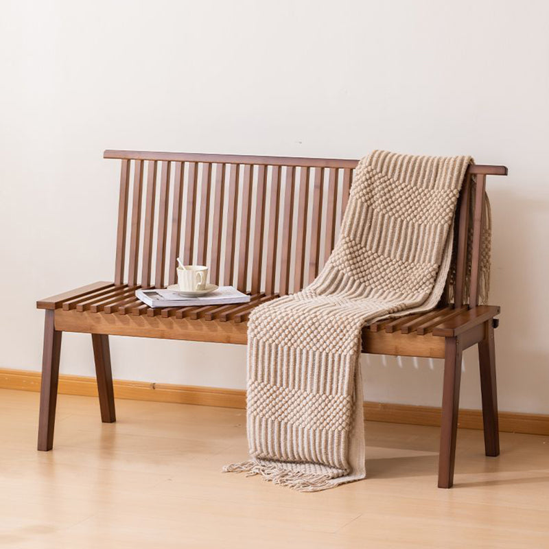 Lumendat Traditional Japanese Bamboo Slatted Folding Dining Chair 1/2-Seat With Backrest For Dining Room Lumendat