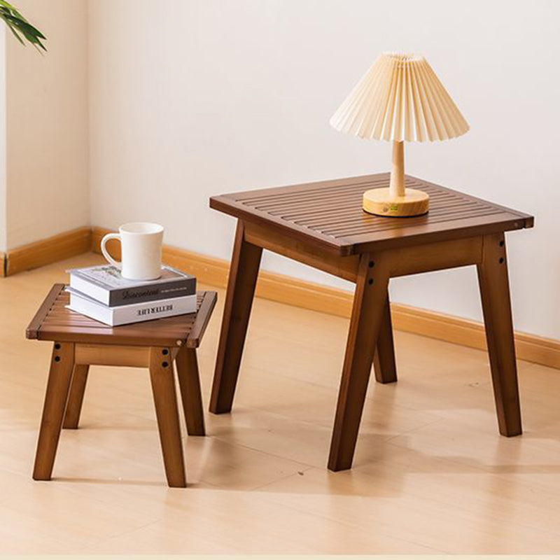 Lumendat Traditional Japanese Bamboo Slatted Folding Dining Chair 1/2-Seat With Backrest For Dining Room Lumendat
