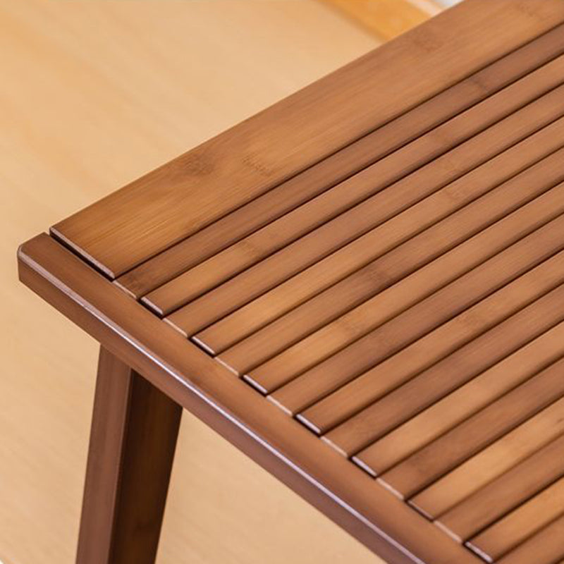 Lumendat Traditional Japanese Bamboo Slatted Folding Dining Chair 1/2-Seat With Backrest For Dining Room Lumendat