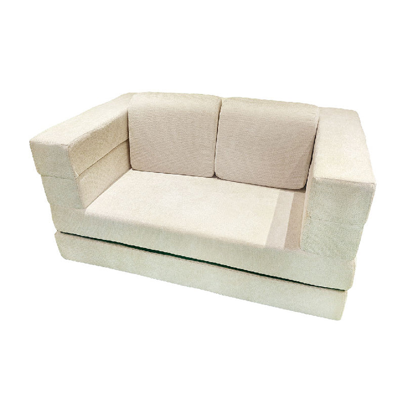 Modern Minimalist Foldable Sofa Bed For Living Room & Bedroom - Chenille Compression Convertible Couch With High Resilience Foam For Small Spaces Lumendat