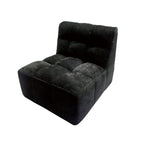 Modern Minimalist Chenille Compression Sofa - Frame-Free High Resilience Foam Portable Couch In Single & Loveseat Options For Living Room Lumendat