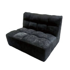 Modern Minimalist Chenille Compression Sofa - Frame-Free High Resilience Foam Portable Couch In Single & Loveseat Options For Living Room Lumendat