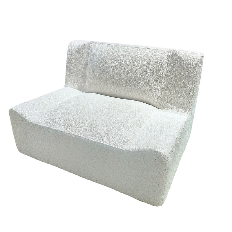 Modern Minimalist Sherpa Compression Sofa - Frame-Free High Resilience Foam Couch For Living Room Lumendat