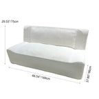 Modern Minimalist Sherpa Compression Sofa - Frame-Free High Resilience Foam Couch For Living Room Lumendat