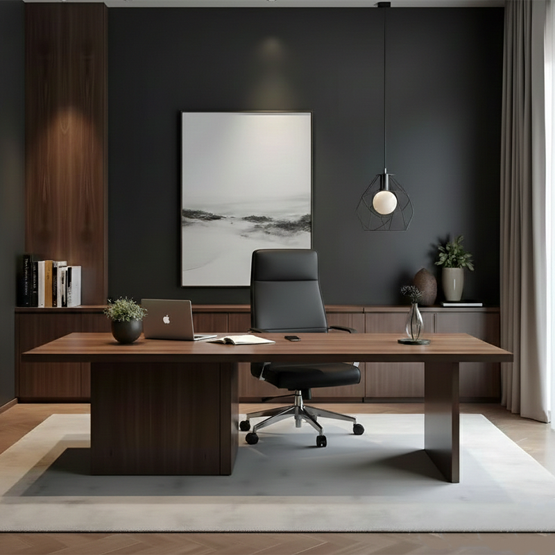 Modern Luxury Ergonomic Office Chair - Leather Executive Desk Chair Plywood & Metal Frame High-Density Foam With Wheels, Swivel, Adjustable Height & Reclining Function Lumendat