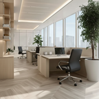 Modern Minimalist Ergonomic Mid-Back Office Chair - Adjustable Height Swivel Leather Plywood Metal Desk Chair With Wheels And Reclining Function Lumendat